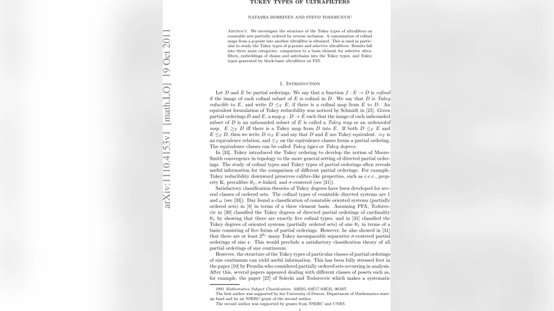 Tukey types of ultrafilters