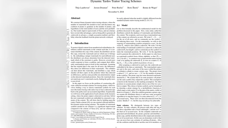 Dynamic Tardos Traitor Tracing Schemes