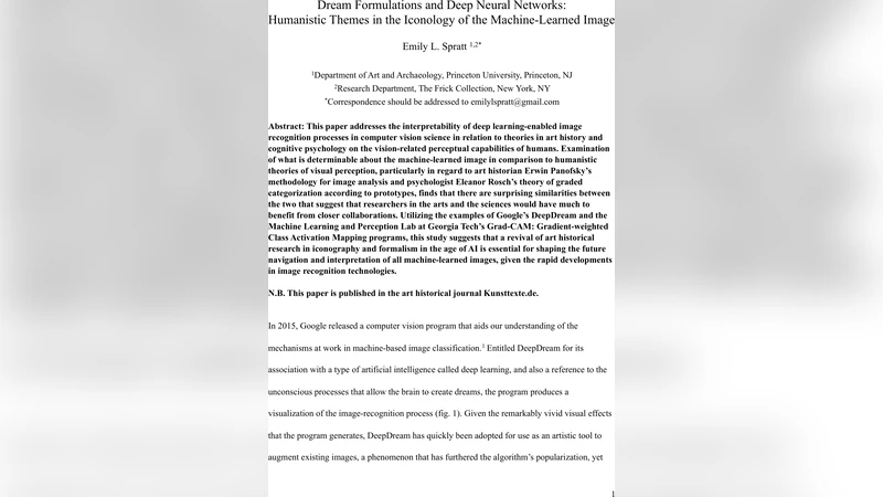 Dream Formulations and Deep Neural Networks: Humanistic Themes in the   Iconology of the Machine-Learned Image