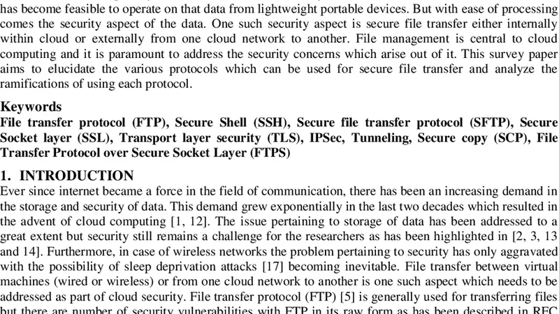 Survey on security issues in file management in cloud computing   environment