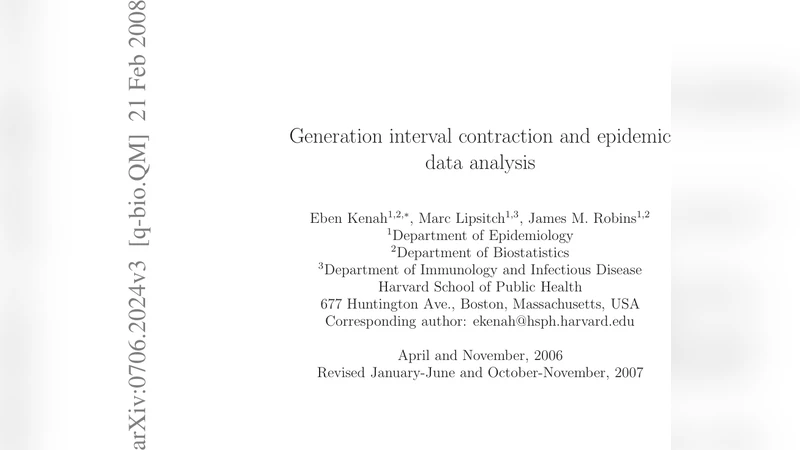 Generation interval contraction and epidemic data analysis