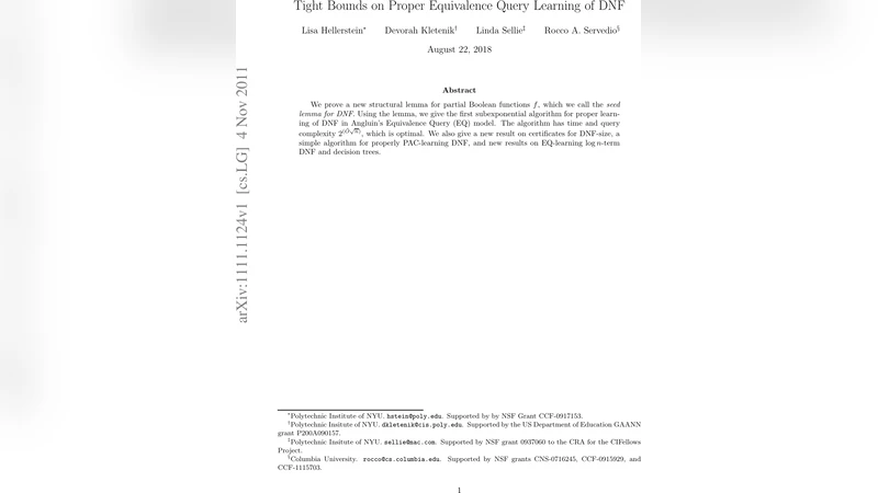 Tight Bounds on Proper Equivalence Query Learning of DNF