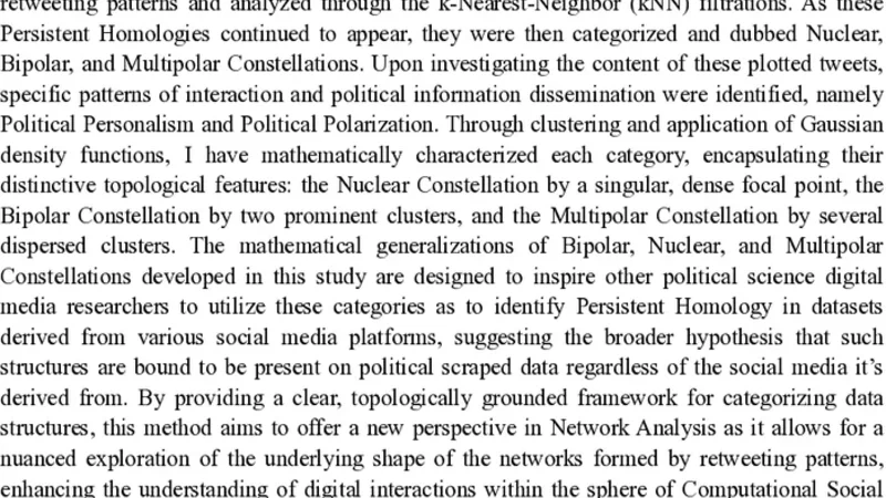 Persistent Homology generalizations for Social Media Network Analysis