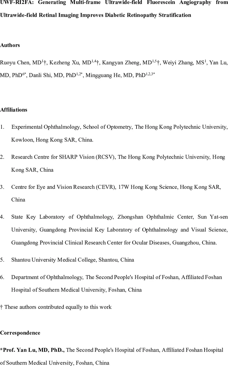 UWF-RI2FA: Generating Multi-frame Ultrawide-field Fluorescein Angiography from Ultrawide-field Retinal Imaging Improves Diabetic Retinopathy Stratification