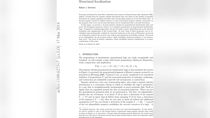 Structural focalization