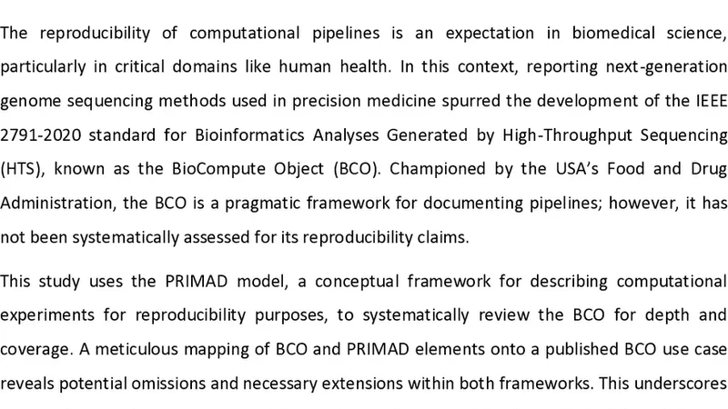 Systematically Examining Reproducibility: A Case Study for High Throughput Sequencing using the PRIMAD Model and BioCompute Object