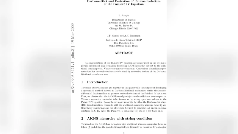 Darboux-Backlund Derivation of Rational Solutions of the Painleve IV   Equation