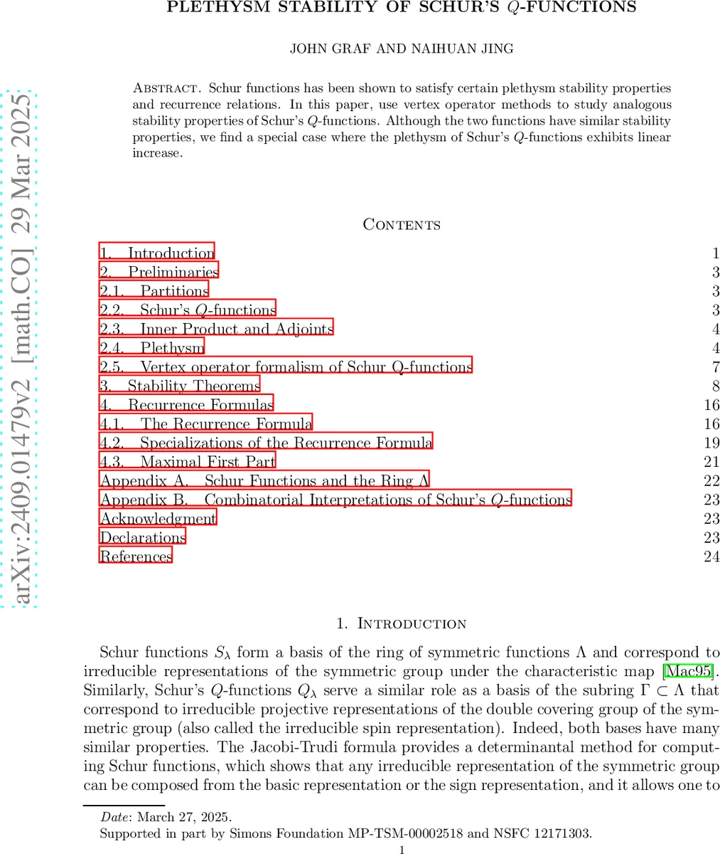 Plethysm Stability of Schur's $Q$-functions