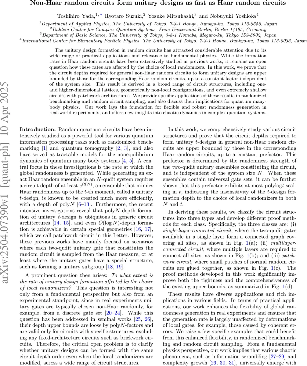 Non-Haar random circuits form unitary designs as fast as Haar random circuits