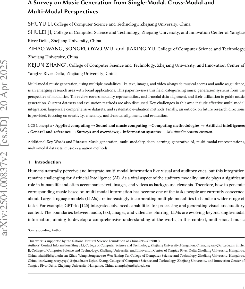 A Survey on Music Generation from Single-Modal, Cross-Modal, and Multi-Modal Perspectives