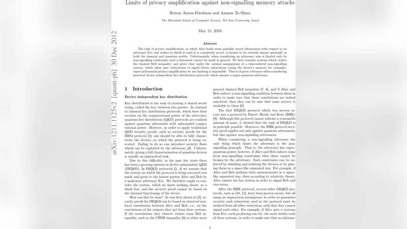 Limits of privacy amplification against non-signalling memory attacks