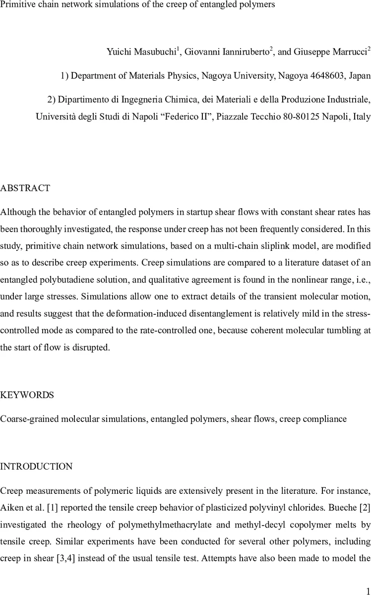 Primitive chain network simulations of the creep of entangled polymers