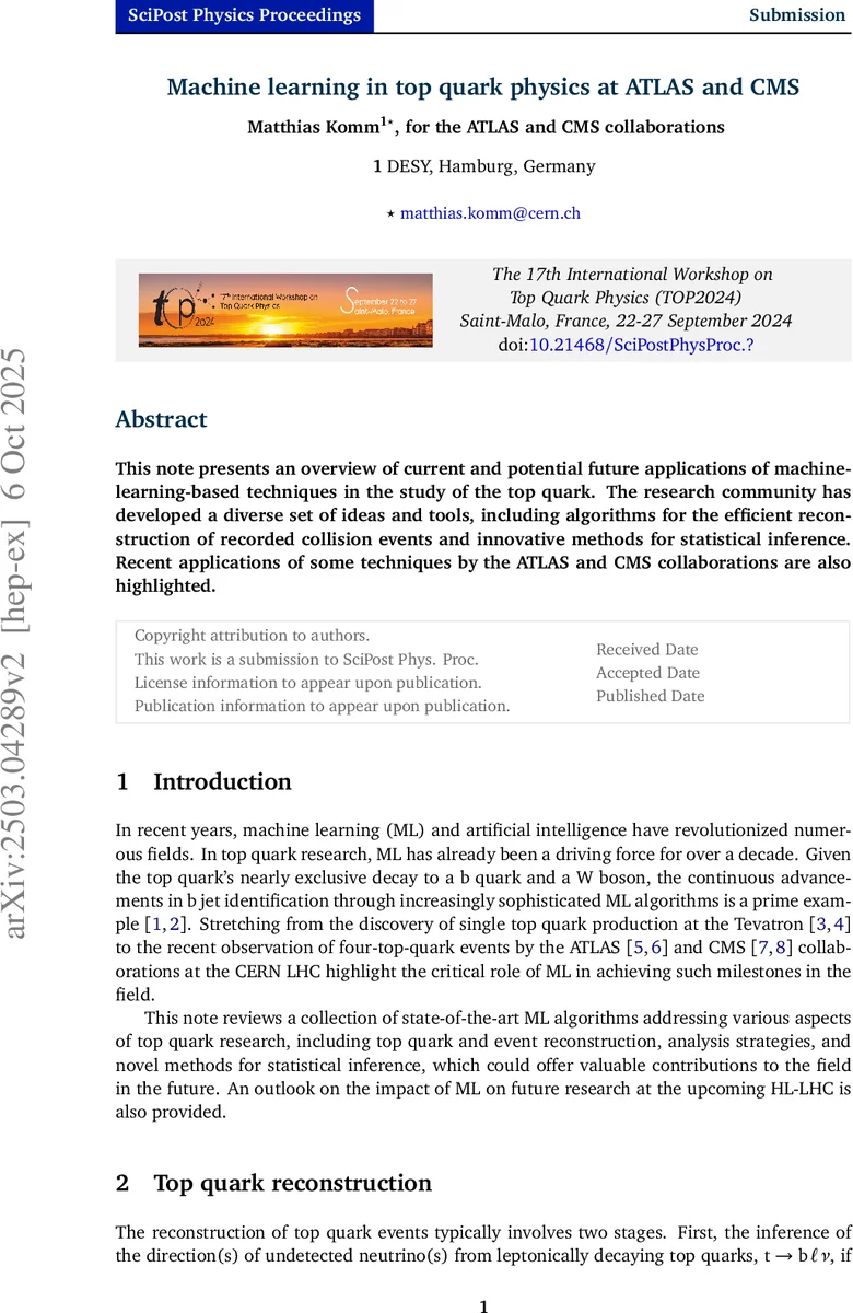 Machine learning in top quark physics at ATLAS and CMS