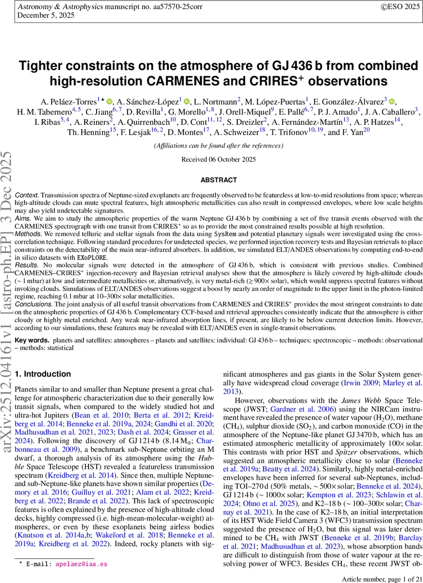 Tighter constraints on the atmosphere of GJ 436 b from combined high-resolution CARMENES and CRIRES$^+$ observations