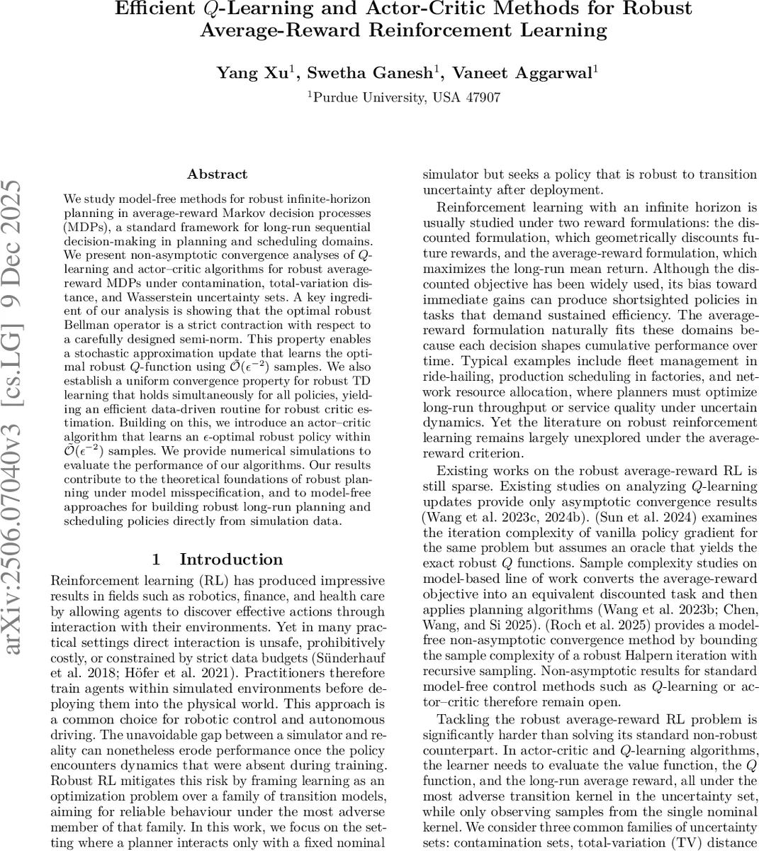 Efficient $Q$-Learning and Actor-Critic Methods for Robust Average Reward Reinforcement Learning