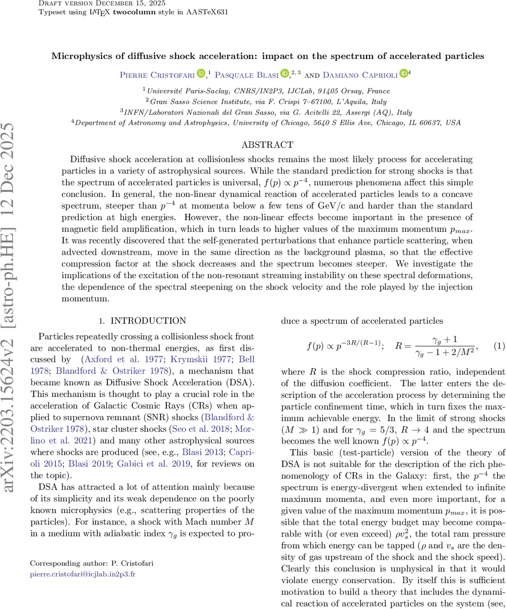 Microphysics of diffusive shock acceleration: impact on the spectrum of accelerated particles