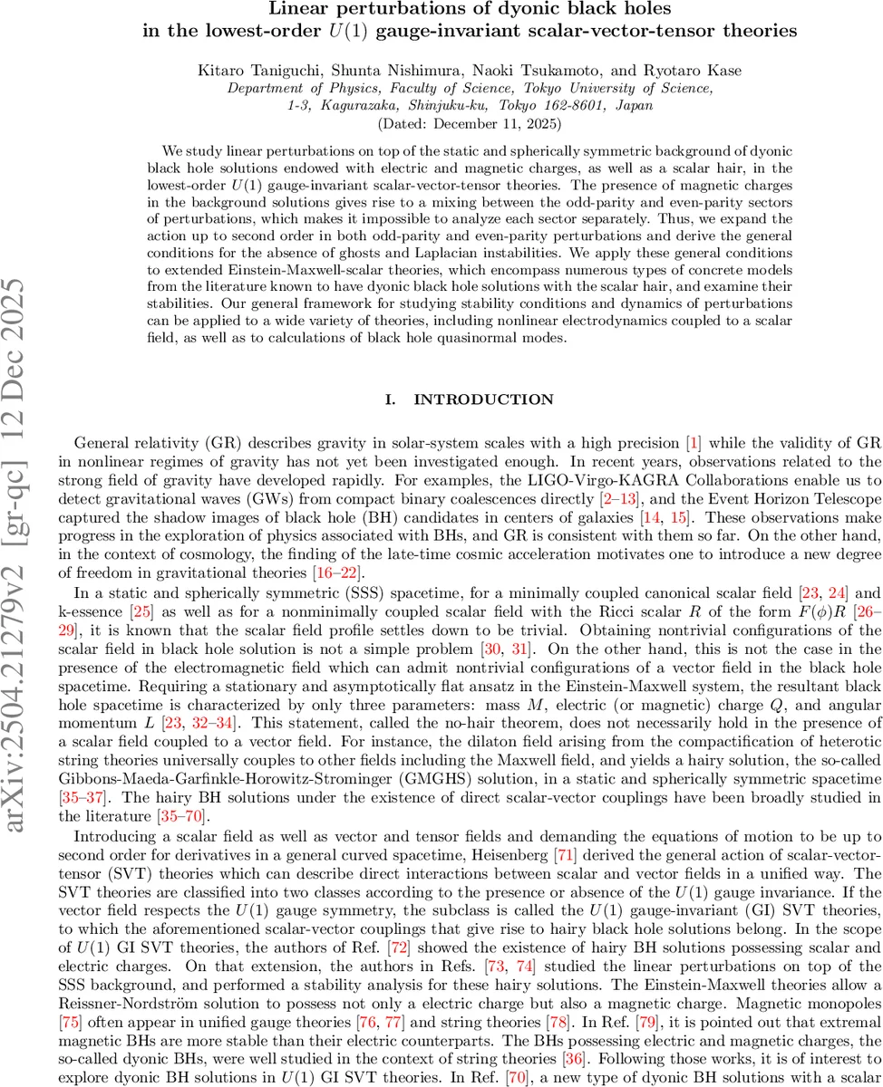 Linear perturbations of dyonic black holes in the lowest-order $U(1)$ gauge-invariant scalar-vector-tensor theories