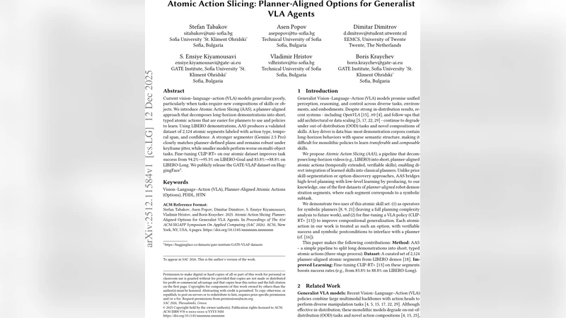 Atomic Action Slicing: Planner-Aligned Options for Generalist VLA Agents