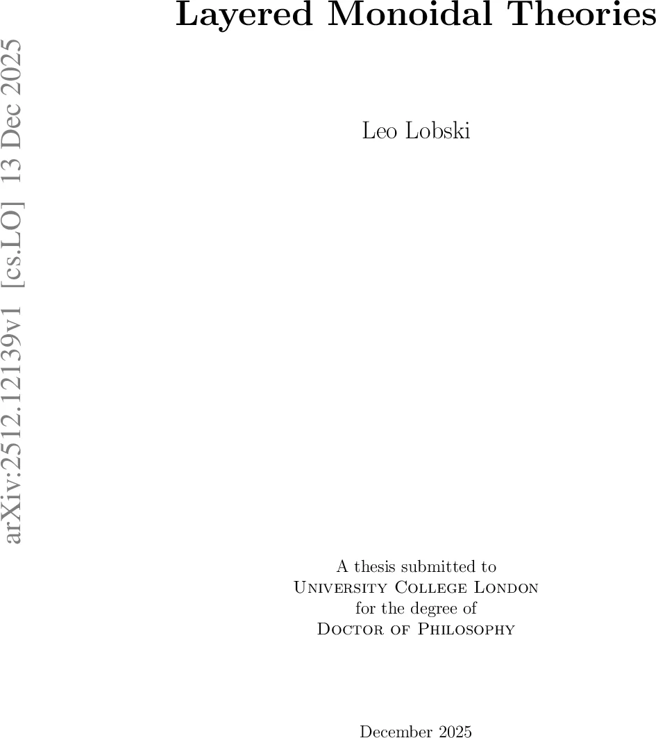 Layered Monoidal Theories