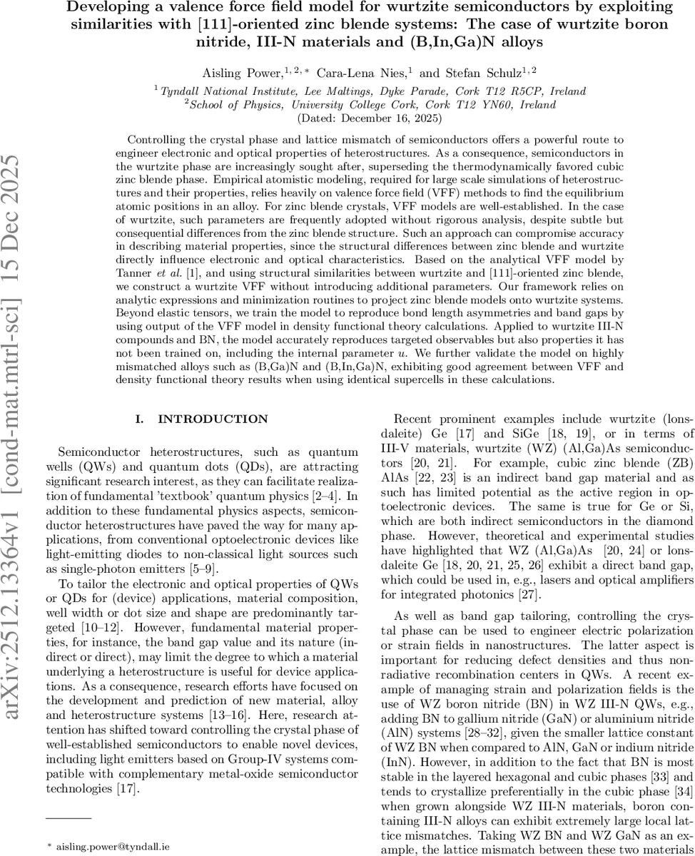 Developing a valence force field model for wurtzite semiconductors by exploiting similarities with [111]-oriented zinc blende systems: The case of wurtzite boron nitride, III-N materials and (B,In,Ga)N alloys