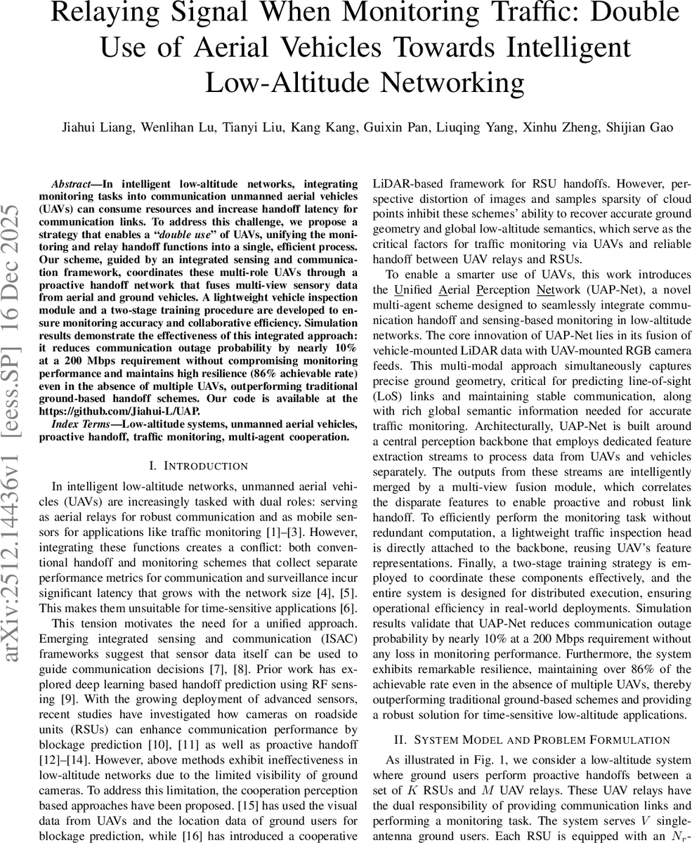 Relaying Signal When Monitoring Traffic: Double Use of Aerial Vehicles Towards Intelligent Low-Altitude Networking