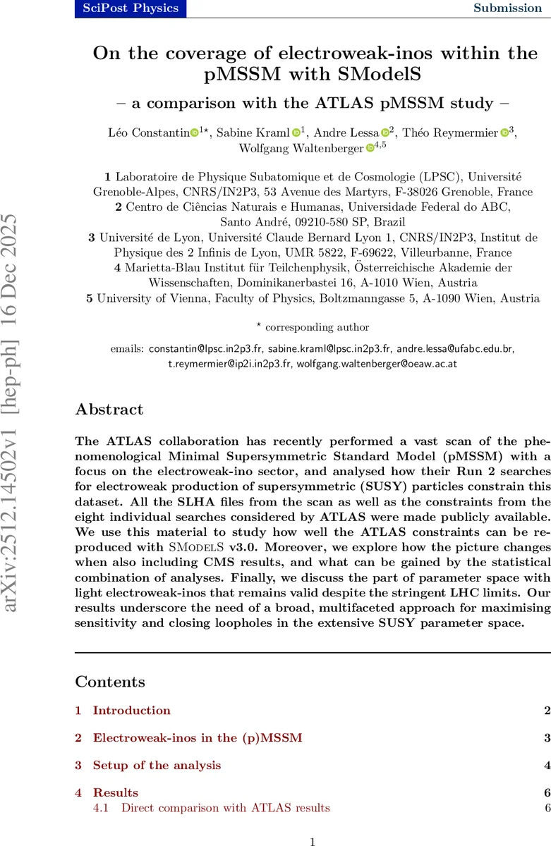 On the coverage of electroweak-inos within the pMSSM with SModelS -- a comparison with the ATLAS pMSSM study