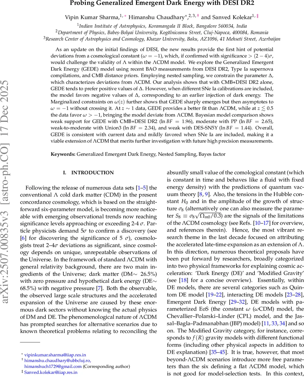 Probing Generalized Emergent Dark Energy with DESI DR2
