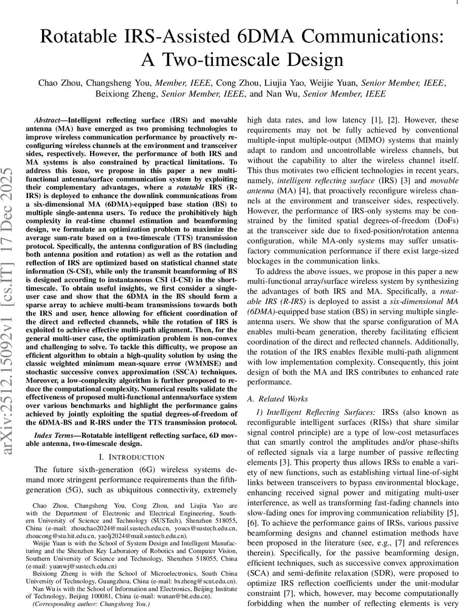 Rotatable IRS-Assisted 6DMA Communications: A Two-timescale Design