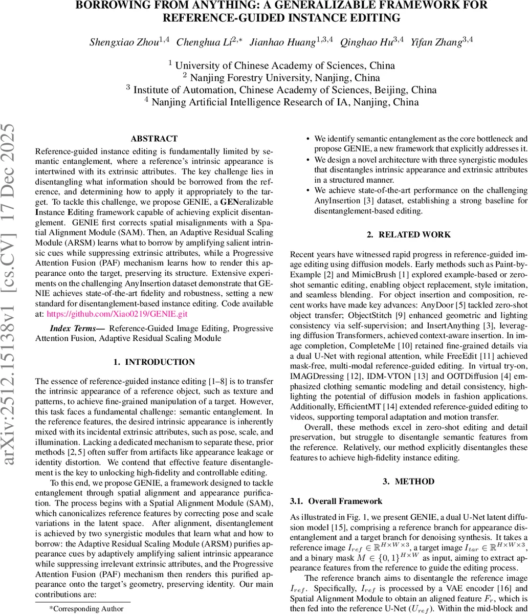 Borrowing from anything: A generalizable framework for reference-guided instance editing