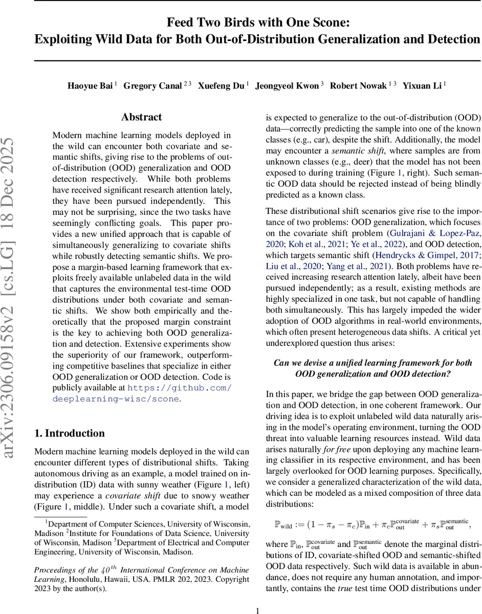 Feed Two Birds with One Scone: Exploiting Wild Data for Both Out-of-Distribution Generalization and Detection