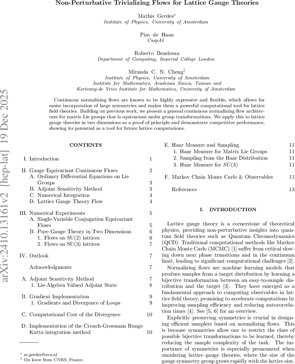 Non-Perturbative Trivializing Flows for Lattice Gauge Theories