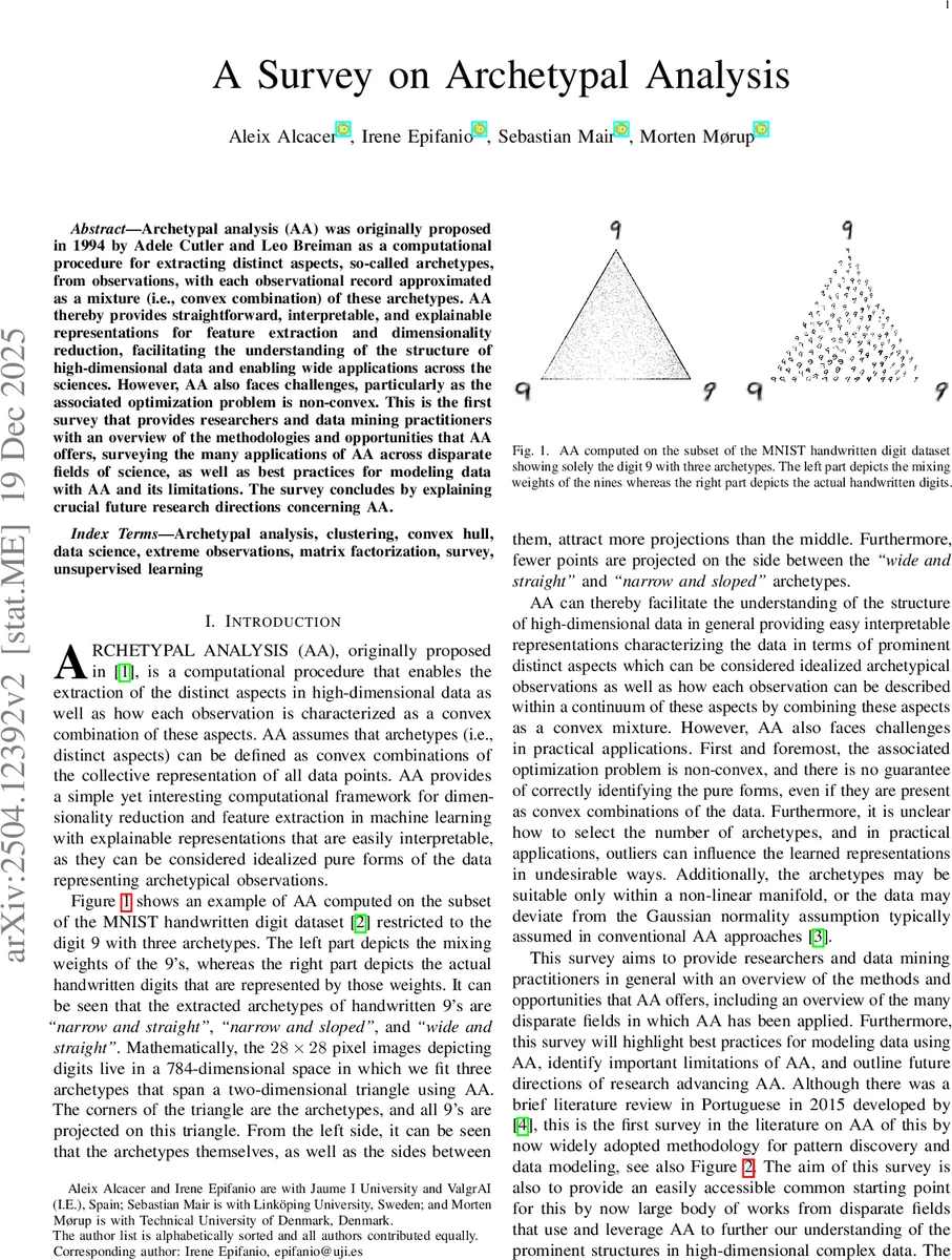A Survey on Archetypal Analysis