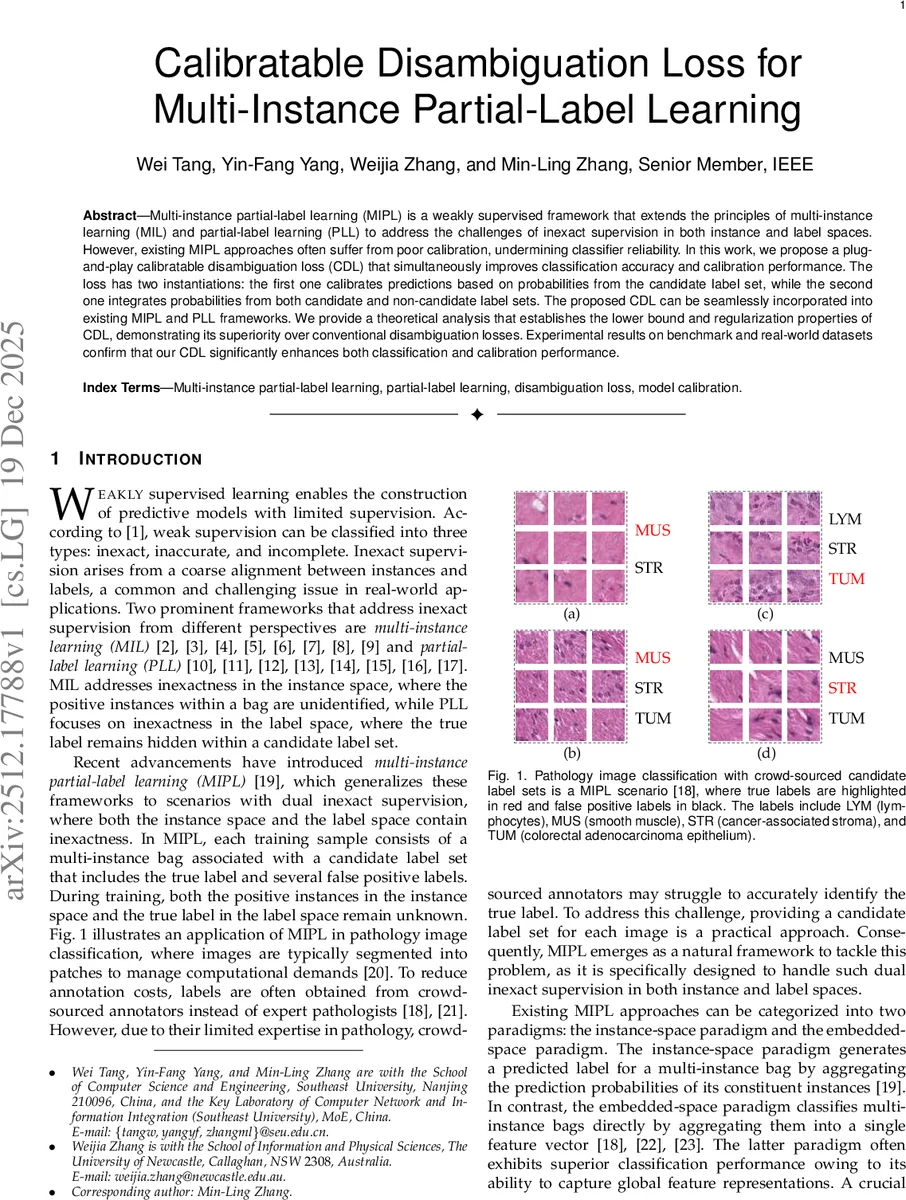 Calibratable Disambiguation Loss for Multi-Instance Partial-Label Learning