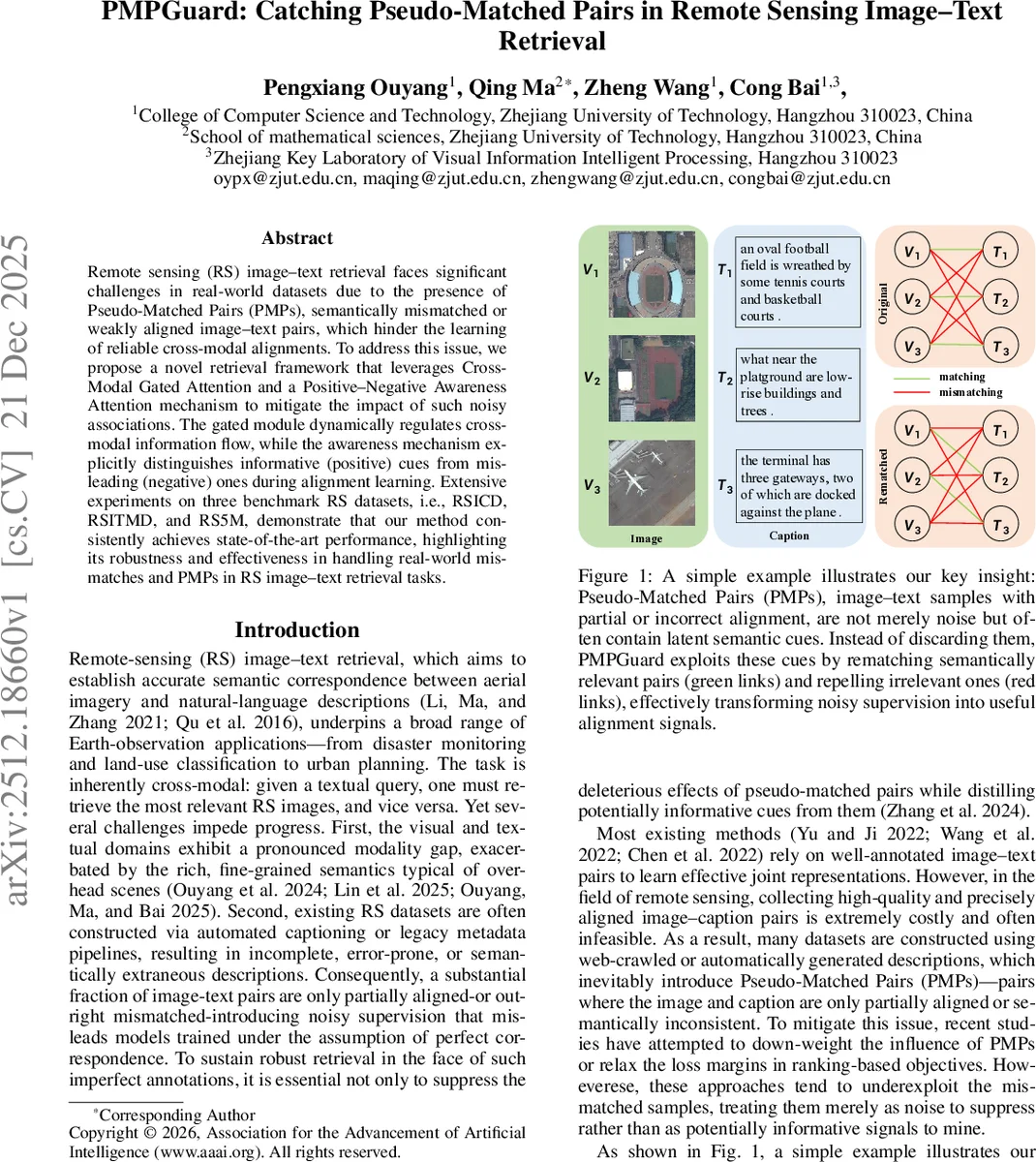 PMPGuard: Catching Pseudo-Matched Pairs in Remote Sensing Image-Text Retrieval