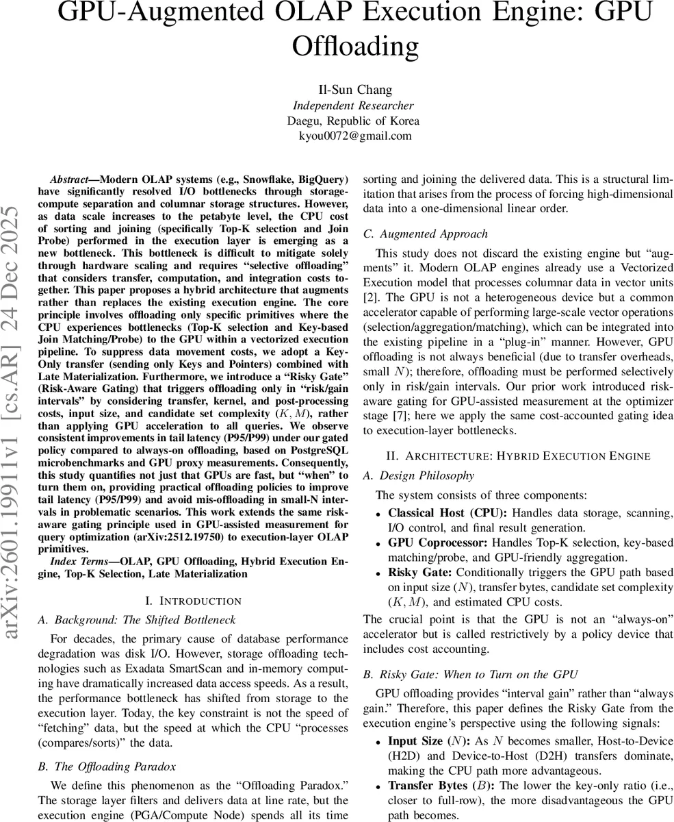 GPU-Augmented OLAP Execution Engine: GPU Offloading