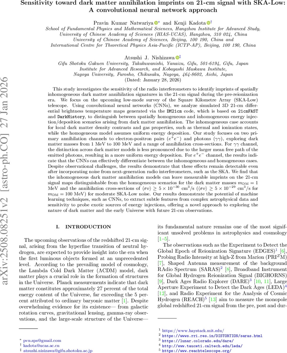 Sensitivity toward dark matter annihilation imprints on 21-cm signal with SKA-Low: A convolutional neural network approach