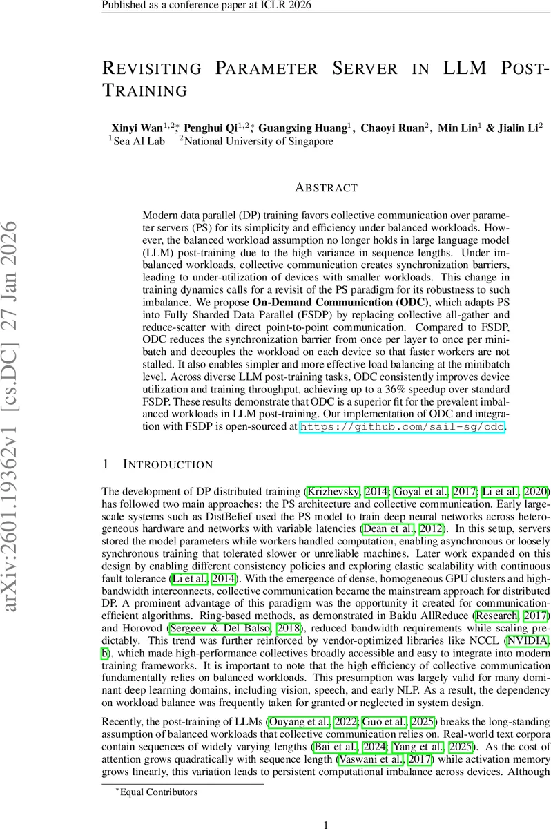 Revisiting Parameter Server in LLM Post-Training