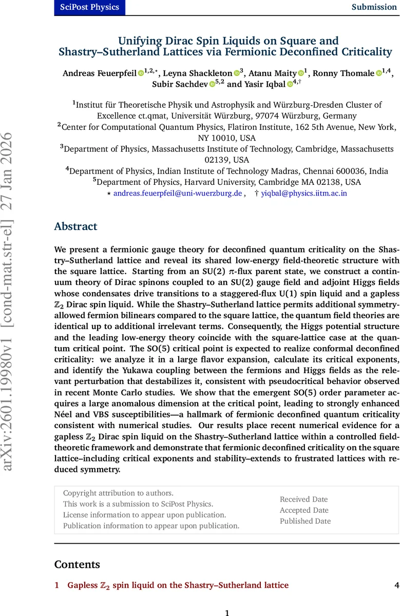 Unifying Dirac Spin Liquids on Square and Shastry-Sutherland Lattices via Fermionic Deconfined Criticality
