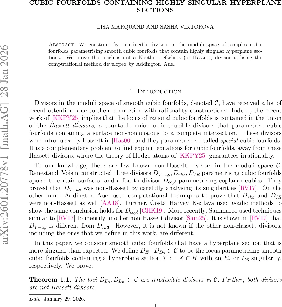 Cubic fourfolds containing highly singular hyperplane sections