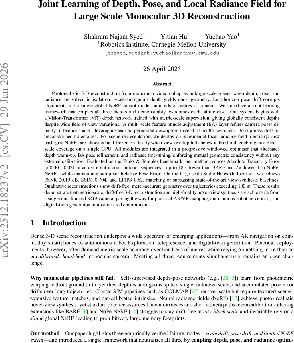 AI-Driven Three-Dimensional Reconstruction and Quantitative Analysis for Burn Injury Assessment