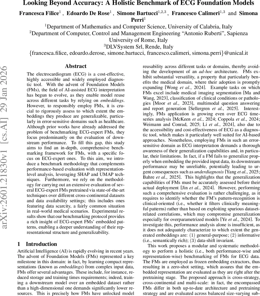 Looking Beyond Accuracy: A Holistic Benchmark of ECG Foundation Models