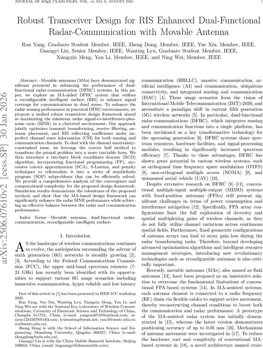 Robust Transceiver Design for RIS Enhanced Dual-Functional Radar-Communication with Movable Antenna