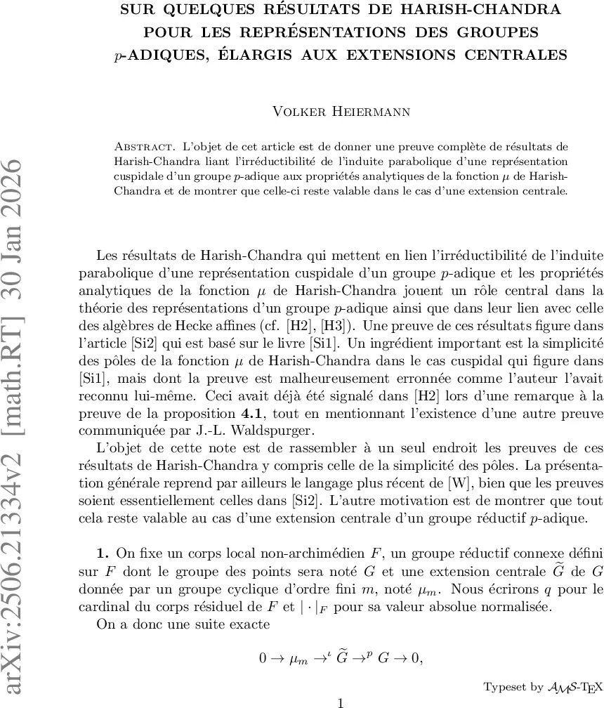 On some results of Harish-Chandra for representations of p-adic groups, extended to their central extensions