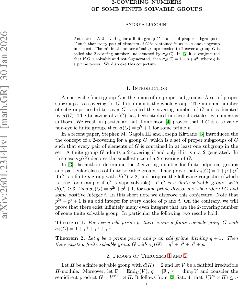 2-covering numbers of some finite solvable groups