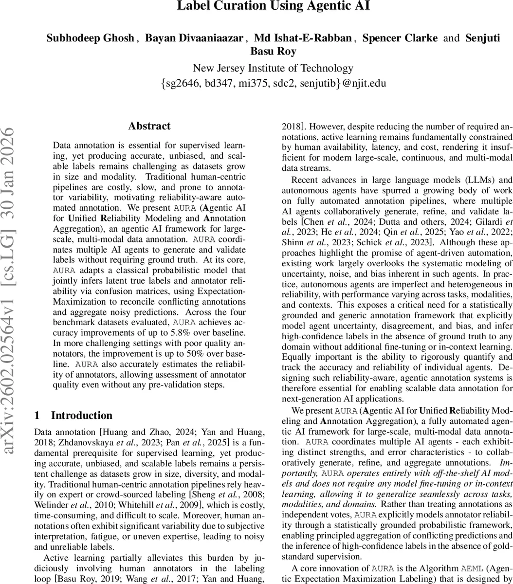 Label Curation Using Agentic AI