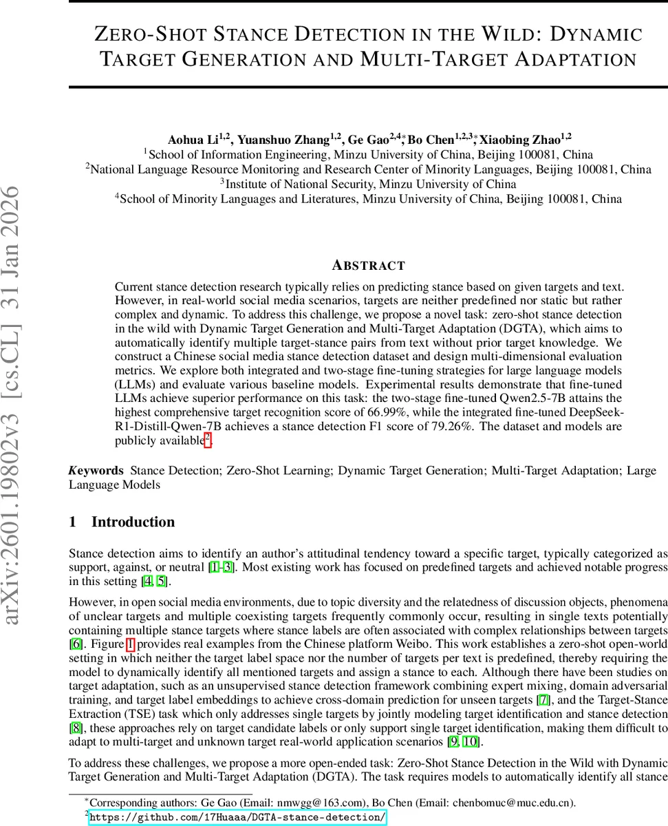 Zero-Shot Stance Detection in the Wild: Dynamic Target Generation and Multi-Target Adaptation