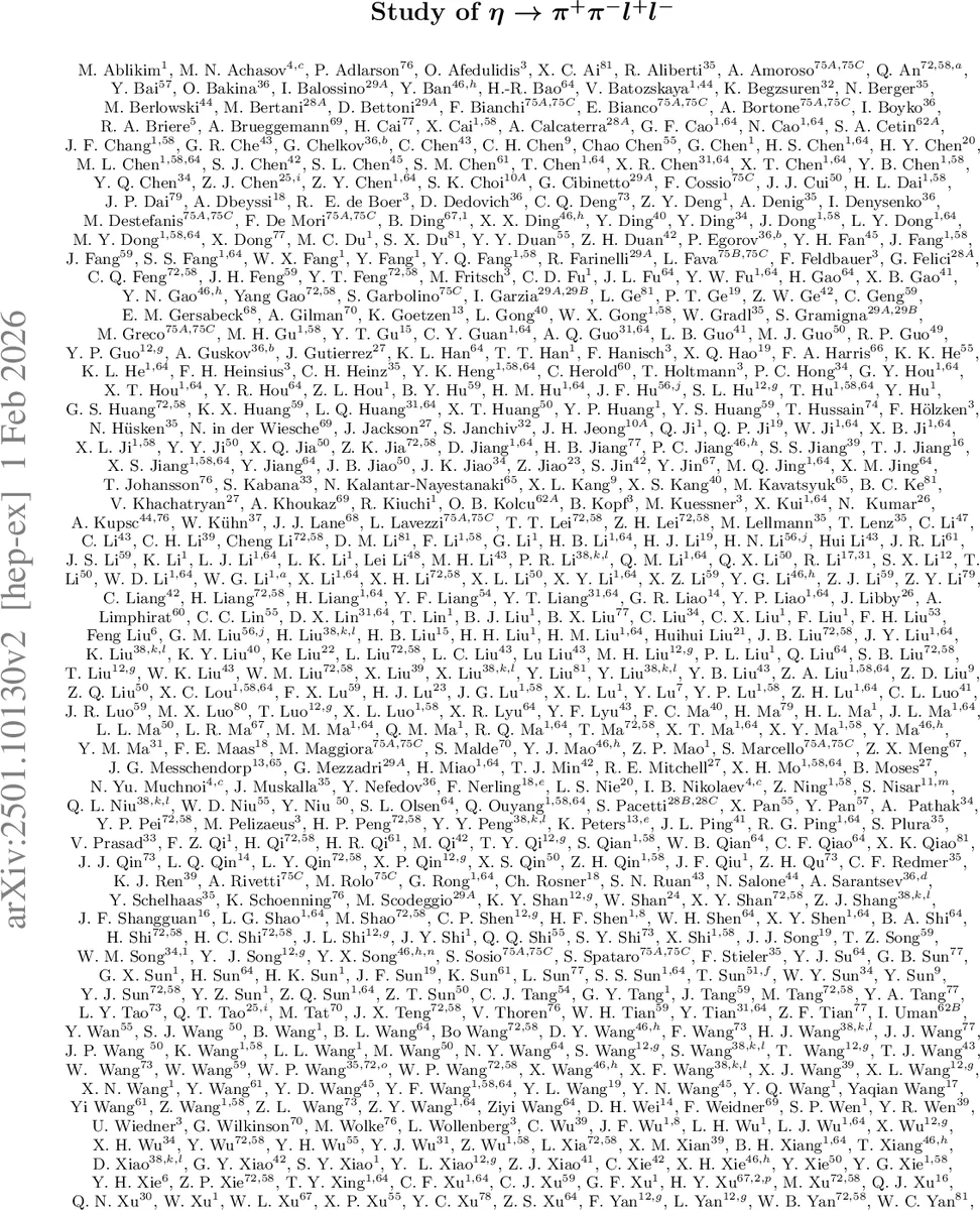 Study of $ηightarrowπ^+π^-l^+l^-$