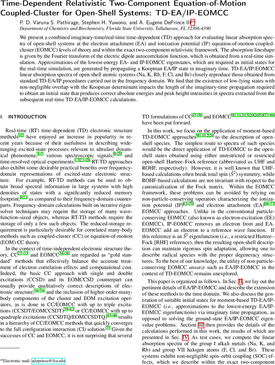 Time-Dependent Relativistic Two-Component Equation-of-Motion Coupled-Cluster for Open-Shell Systems: TD-EA/IP-EOMCC