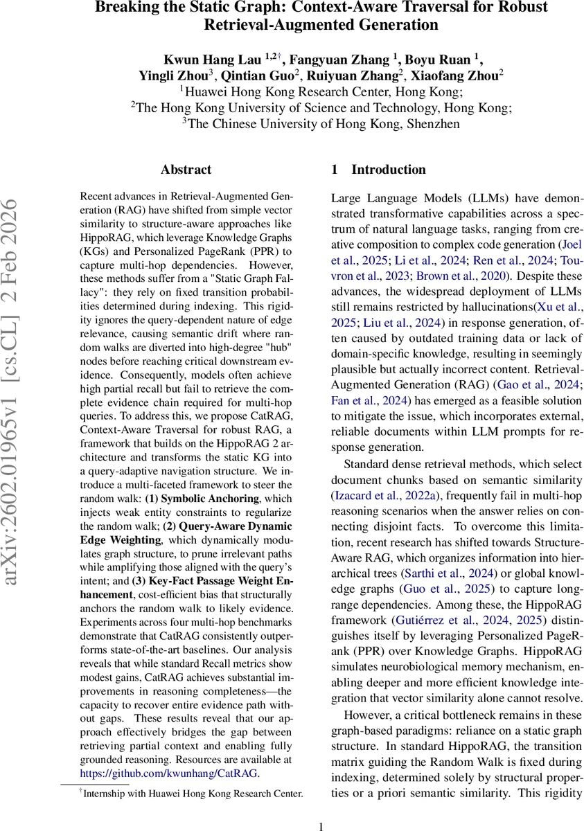 Breaking the Static Graph: Context-Aware Traversal for Robust Retrieval-Augmented Generation