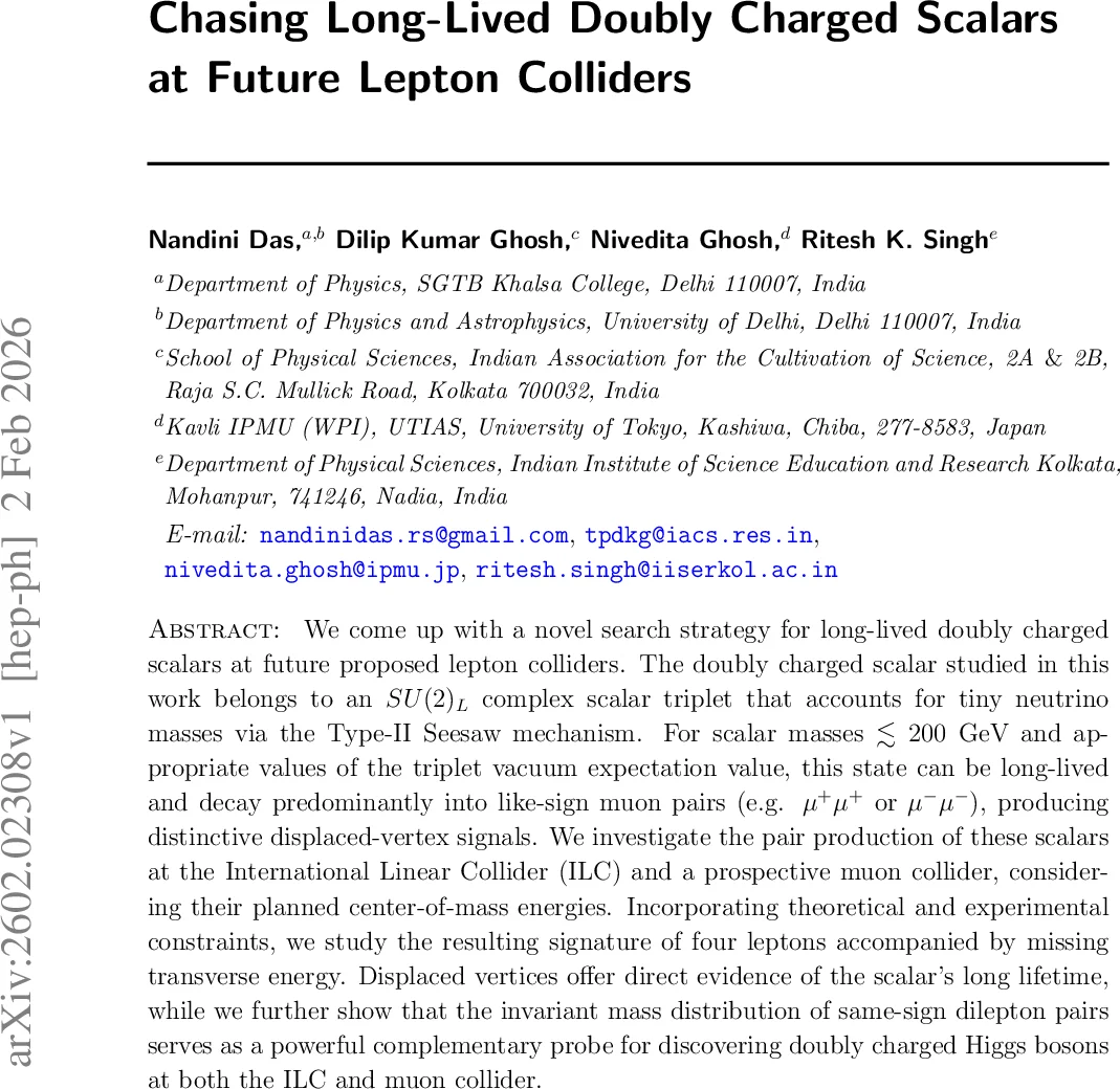 Chasing Long-Lived Doubly Charged Scalars at Future Lepton Colliders